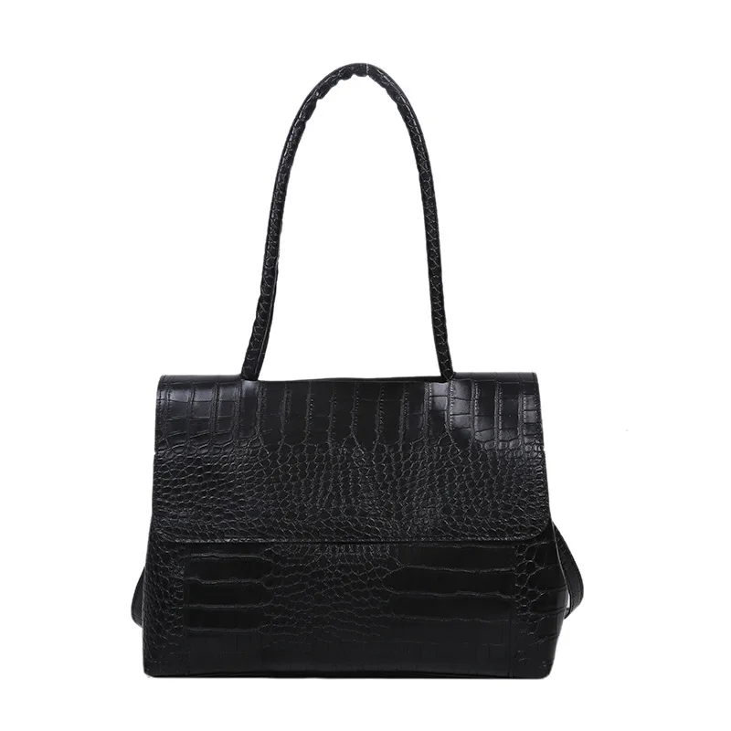 

Retro Crocodile Pattern Large-Capacity Handbag Autumn And Winter New Trend All-Match High-Quality Single Shoulder Bag Y10226