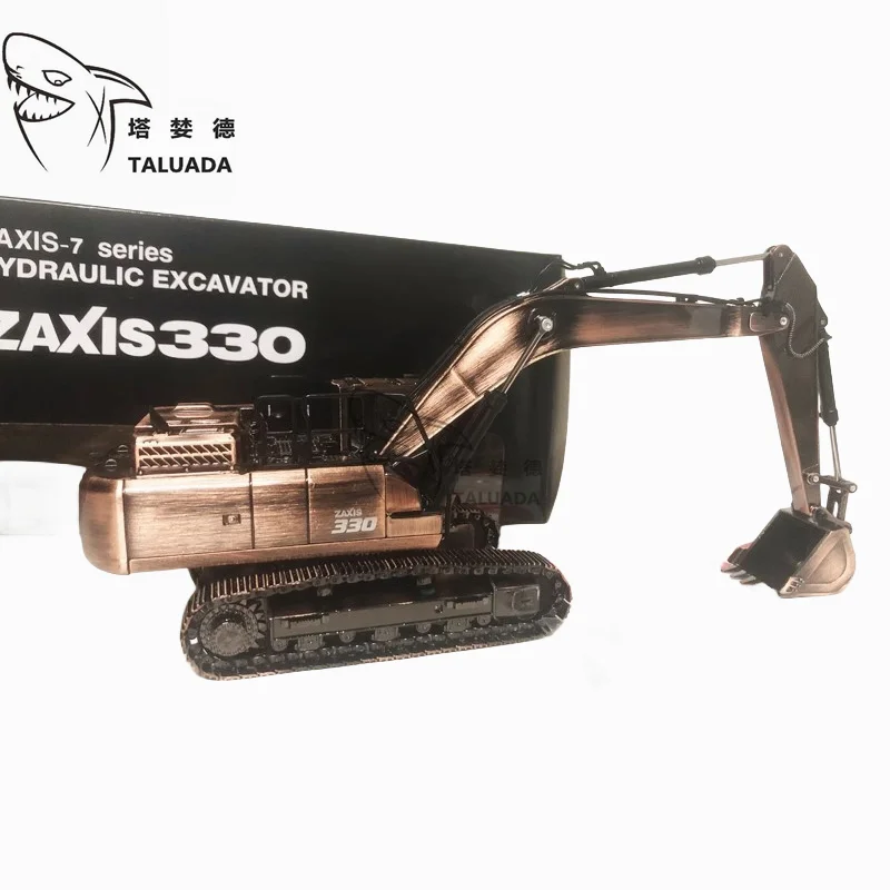 

TALUADA Copper Color Alloy 1:50 Scale Model ZAXIS330X-7 HITACHI Excavator Model Toy