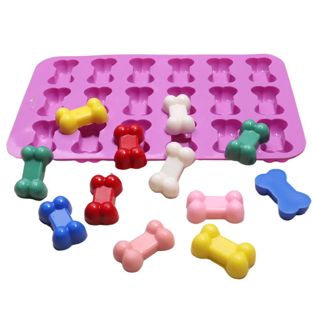 

18 bone cat dog silicone chocolate mold ice lattice baking cake mold, 2 colors