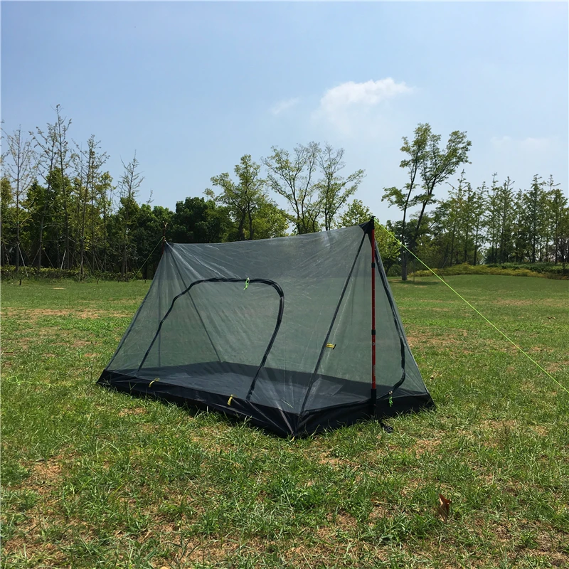 

Outdoor Ultralight Pyramid Mosquito Net Tent Breeze Mesh Tent 2 Person Shelter Perfect for Camping Backpacking and Thru-Hikes, As photo and other oem colour