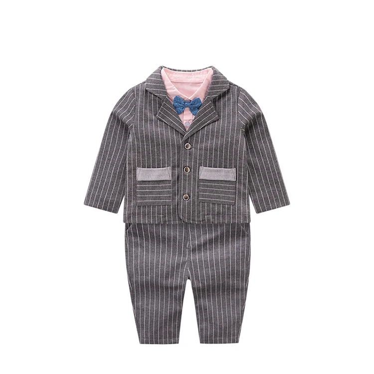 

2021 New Europe and America Ins Gentleman Clothes Cotton Boy Jumpsuit Romper Home Clothes Clothing Sets Jumpsuit Baby Fashion