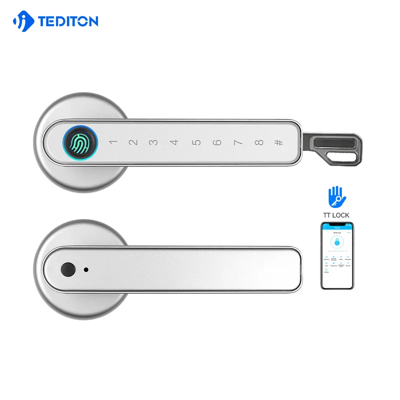 

Competitive advantage fingerprint TTLOCK or Tuya password lock adjustable cylinder and 6085 6072 lock smart lock
