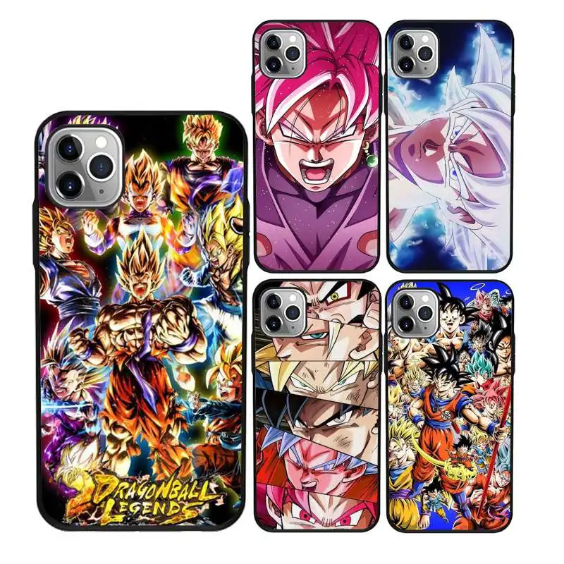 

Japan Dragon Ball Z Super Son Goku DBZ protection tpu for iPhone 11Pro Max 11 X XS XR XS MAX 8plus 8 7plus 7 6plus 6 5 5E case, Black