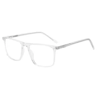 

Crystal retro acetate clear frame transparent glasses