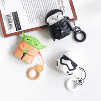

3D Last Jedi Samurai Warrior Darth Vader Headphone Cases For Apple Airpods 1/2 Silicone Protection Earphone Cover