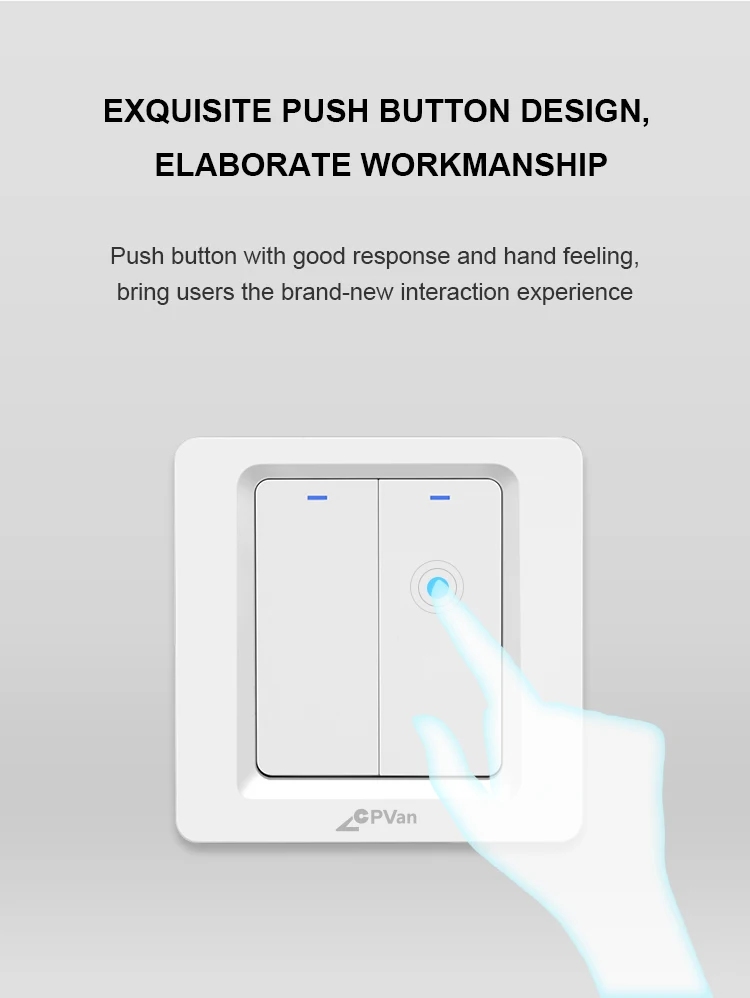 Smart Electric Switch 1 / 2 / 3 Gang In Wall Eu Standard Smart Wifi