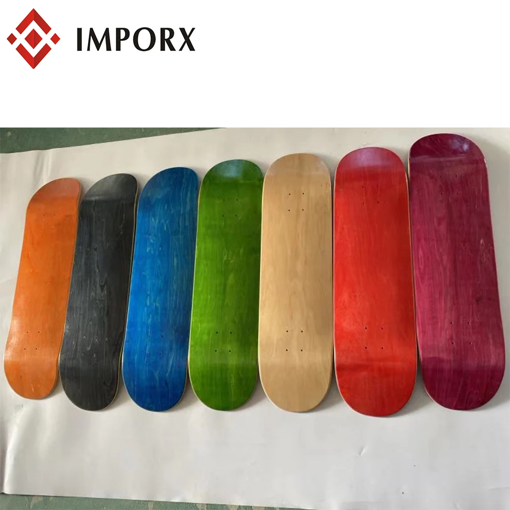 

professional custom 7 ply canadian maple in blank skateboard deck