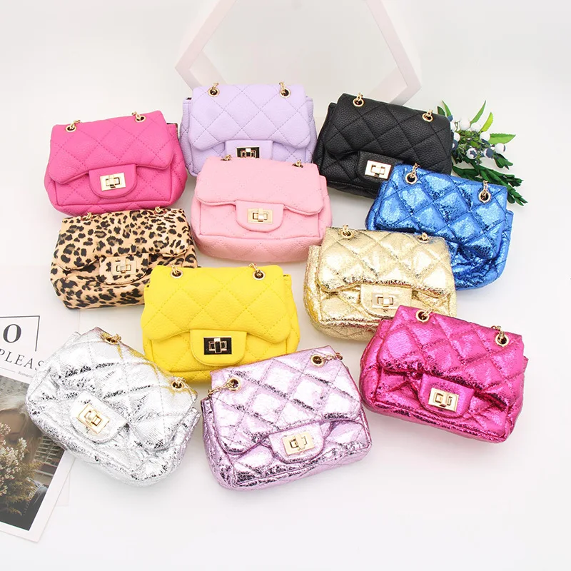 

Kids Purses Handbag Single Shoulder Purse Fashion Kids Toddler Handbags Wholesale Children Mini Leather Crossbody Bags Purses, 13 colors