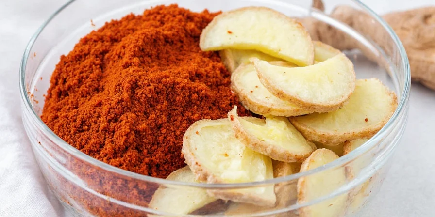 Using ground ginger in tea