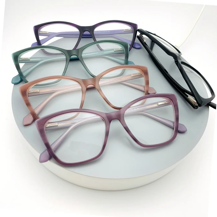 

cat eye women glasses frames acetate optical fashionable eyeglasses frames