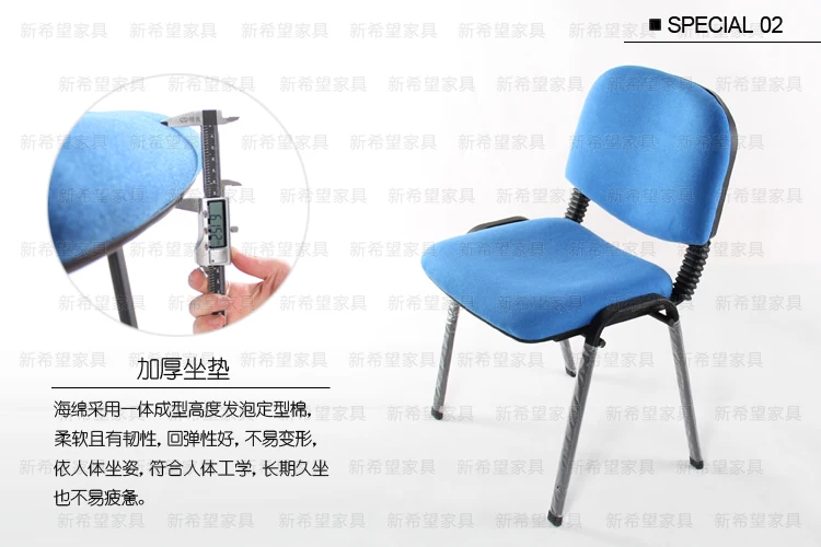 Thick Padded Lecture Chair for Sale College Classroom Furniture Chair with Armrest Writing Pads Office and School Supplies