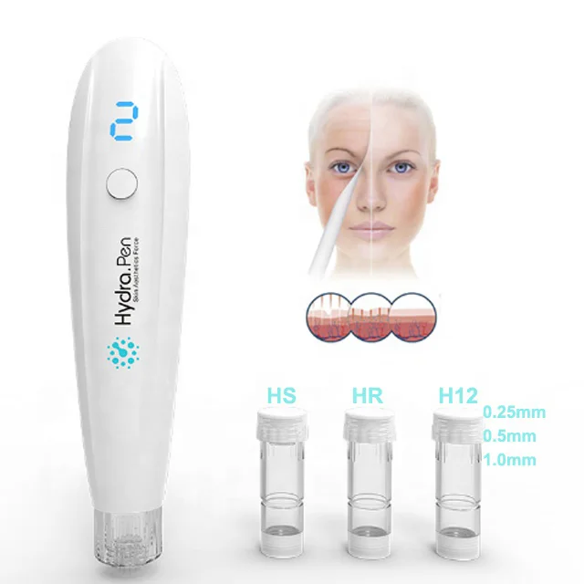

Skin care pen Hydra clean hygiene your skin beauty result face care MTS movement Mini Injection display LED