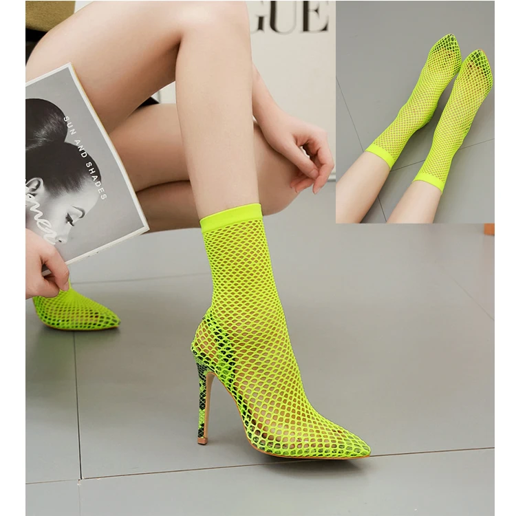 

Free Shipping Women Thigh High Sexy Mesh Sock Heel Jelly Shoes New Arrival, Requirement