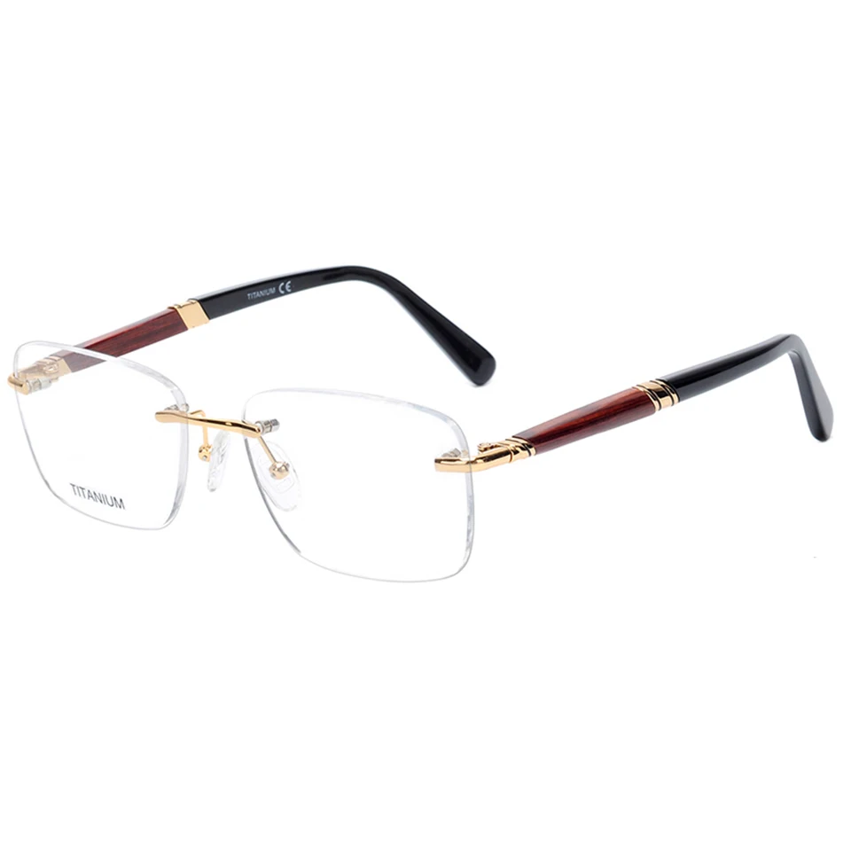 

Rimless titanium glasses frames ready in stock