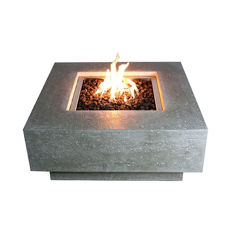 

Elementi modern GFRC product outdoor patio heater furniture gas fire pit table