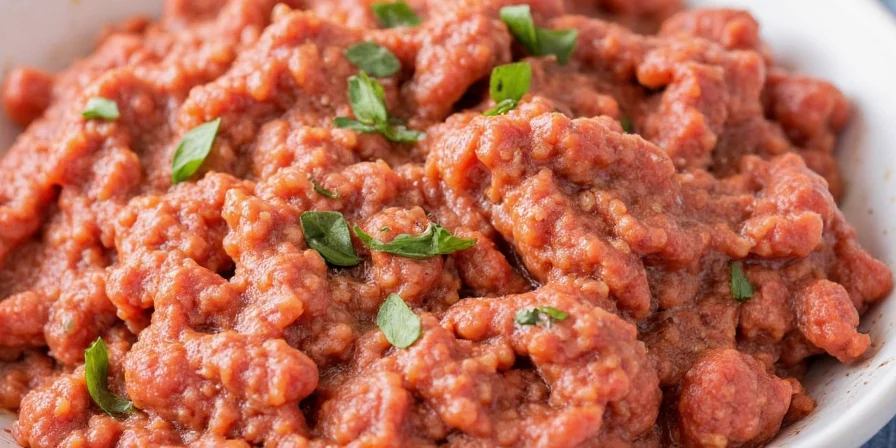 Spaghetti meat with smoky seasoning
