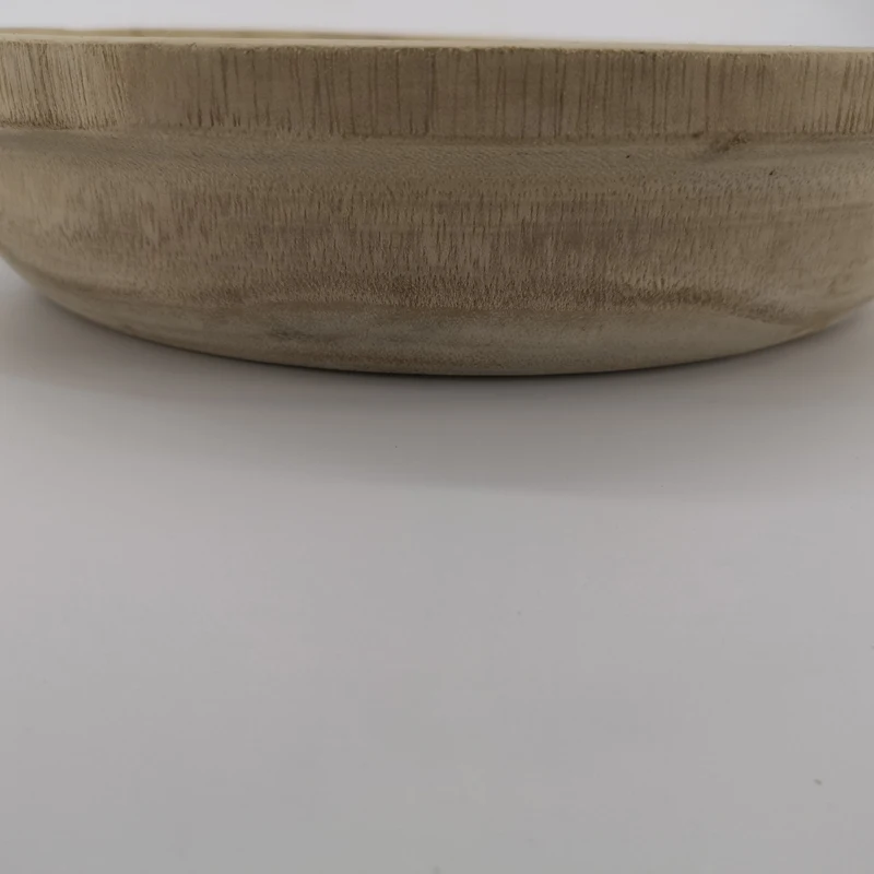 
Round Paulownia ellipse wood Tray solid wood plant tray container 