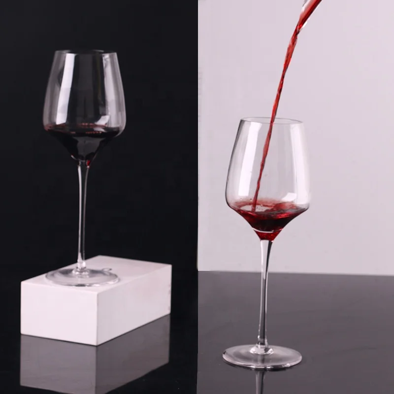 

Burgundy Crystal Red Wine Glass Set Household Large Tall Wine Glass Cup, Transparent