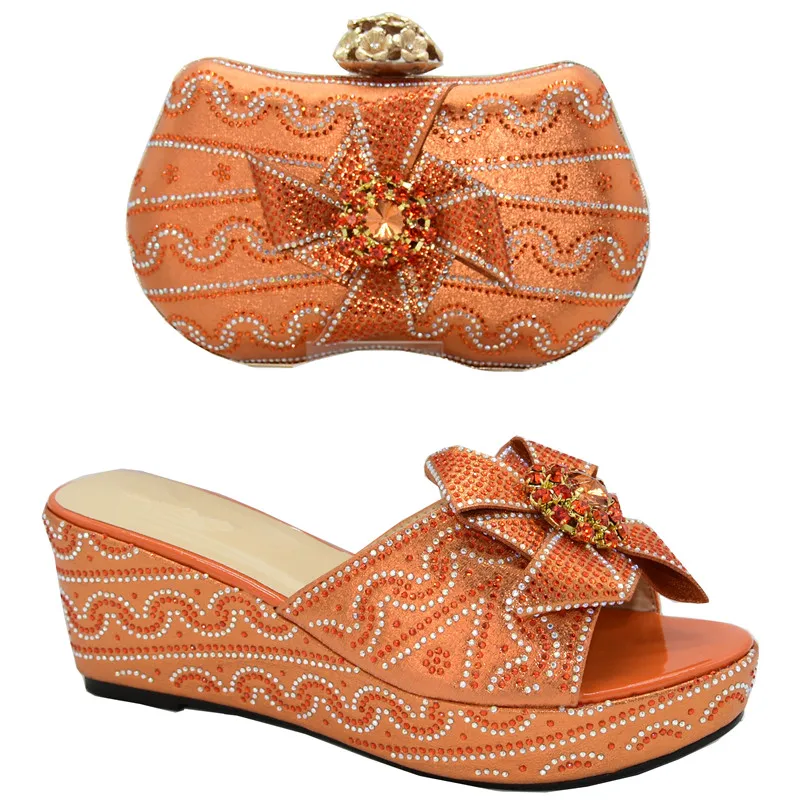 

New Fashion Italian Designer Shoes and Bags Matching Set Ladies Square Toe High Heel Elegant Sandals Female Wedding Party Pumps, Black,gold,orange,red,purple