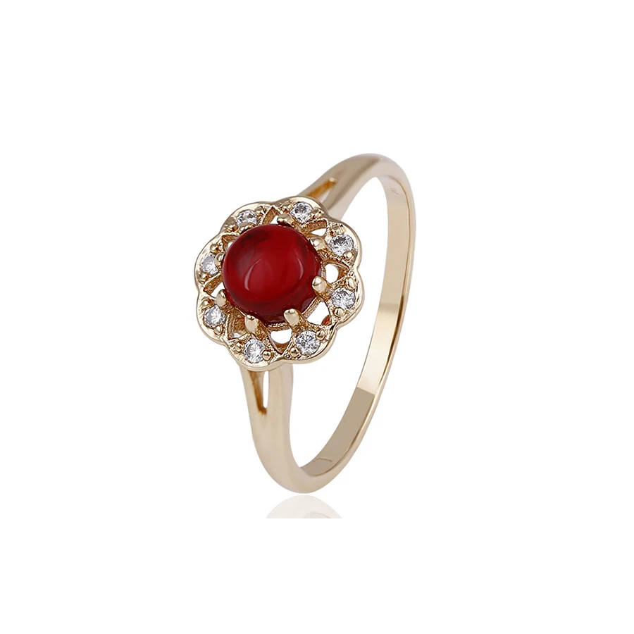 

14744 Fashion jewelry elegant ring designs, 18k gold color ring for women, Black rose jade