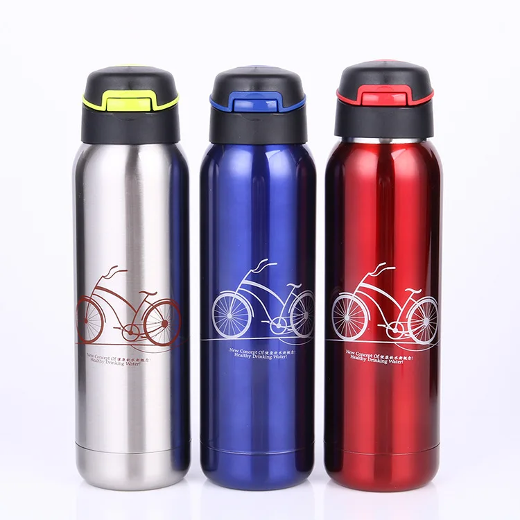 

Double Wall Vacuum Insulated Travel Powder coating Wide Mouth Stainless Steel Water Bottle, Customized color