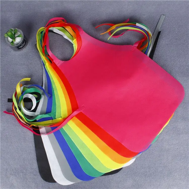 

custom printed logo Aprons Fabric Aprons Art Artist Painting Non-Woven Apron