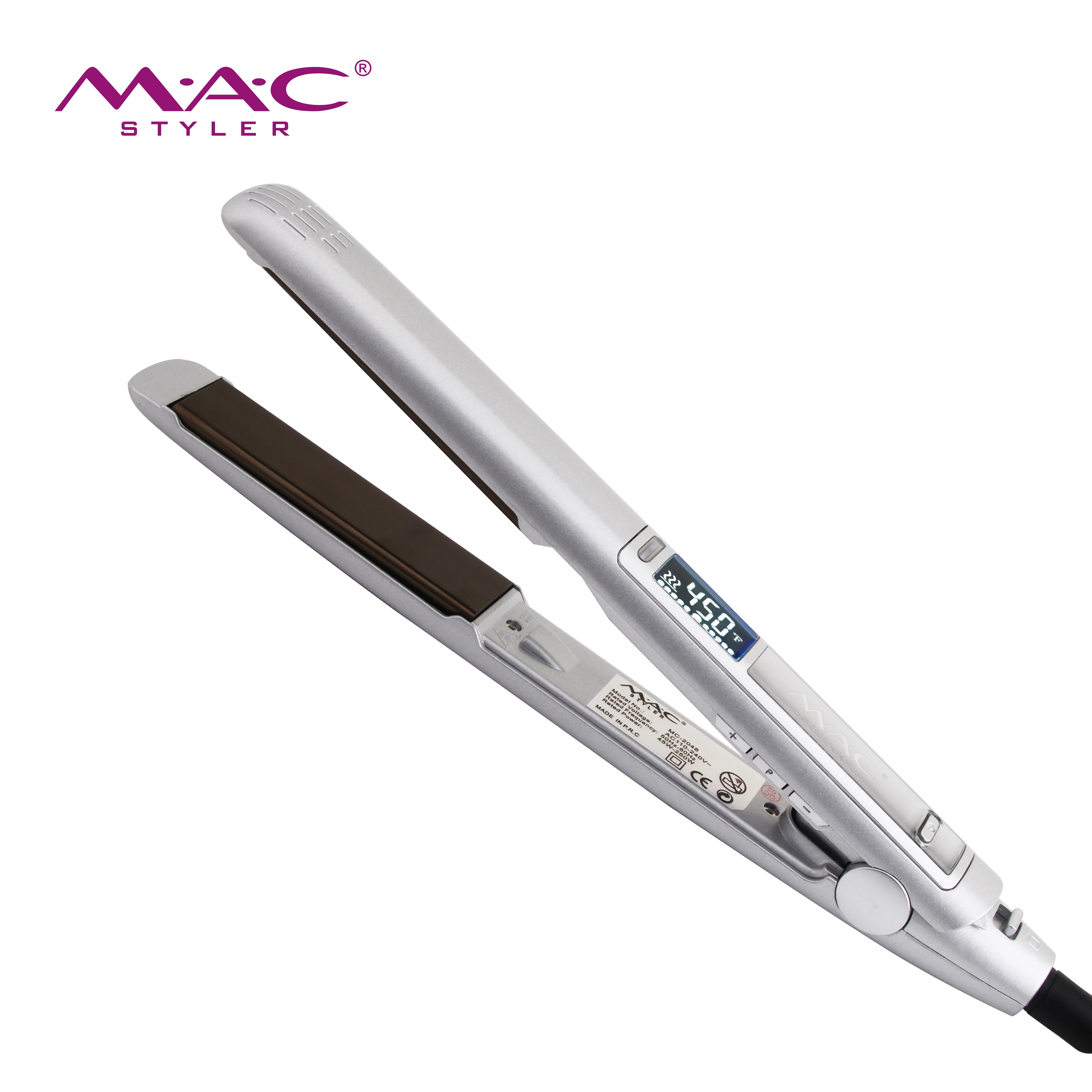 

Professional Salon Best Hair Straightener Custom Titanium Plate Private Label Flat Iron