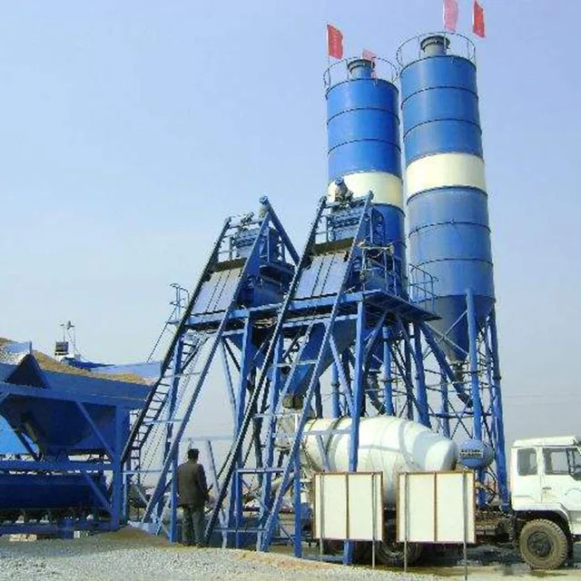 
Hzs50 60cm3/h 90m3 h 100m3 stationary concrete batch plant for sale 