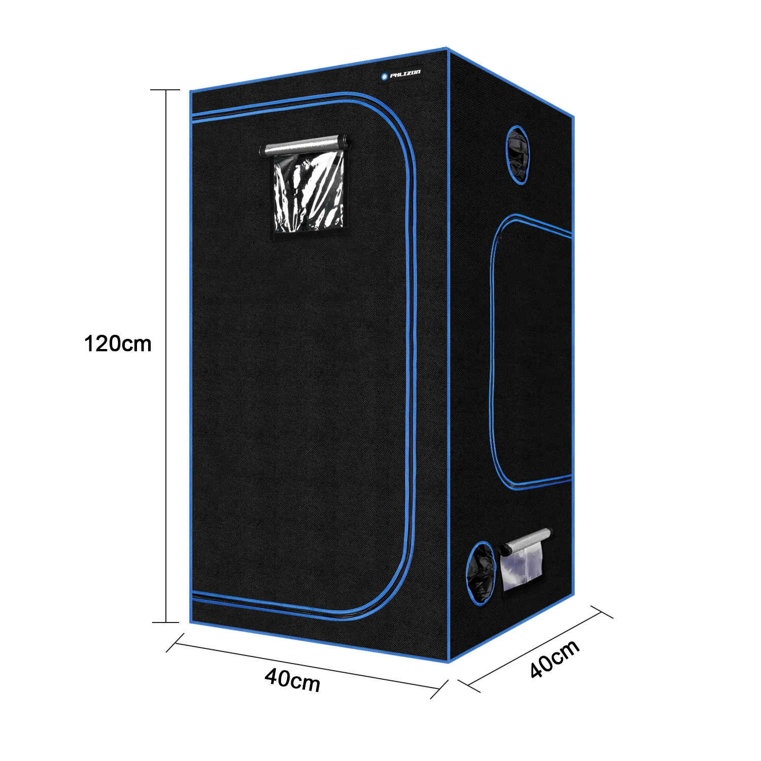 

600D Hydroponics Indoor LED Grow Tent Planting System Non-toxic Plant Grow Tent 40*40*120cm