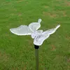 Transparent Hummingbird butterfly and dragonfly 3 pieces Decorative Solar Stick Light Solar Animals Garden Stake Light