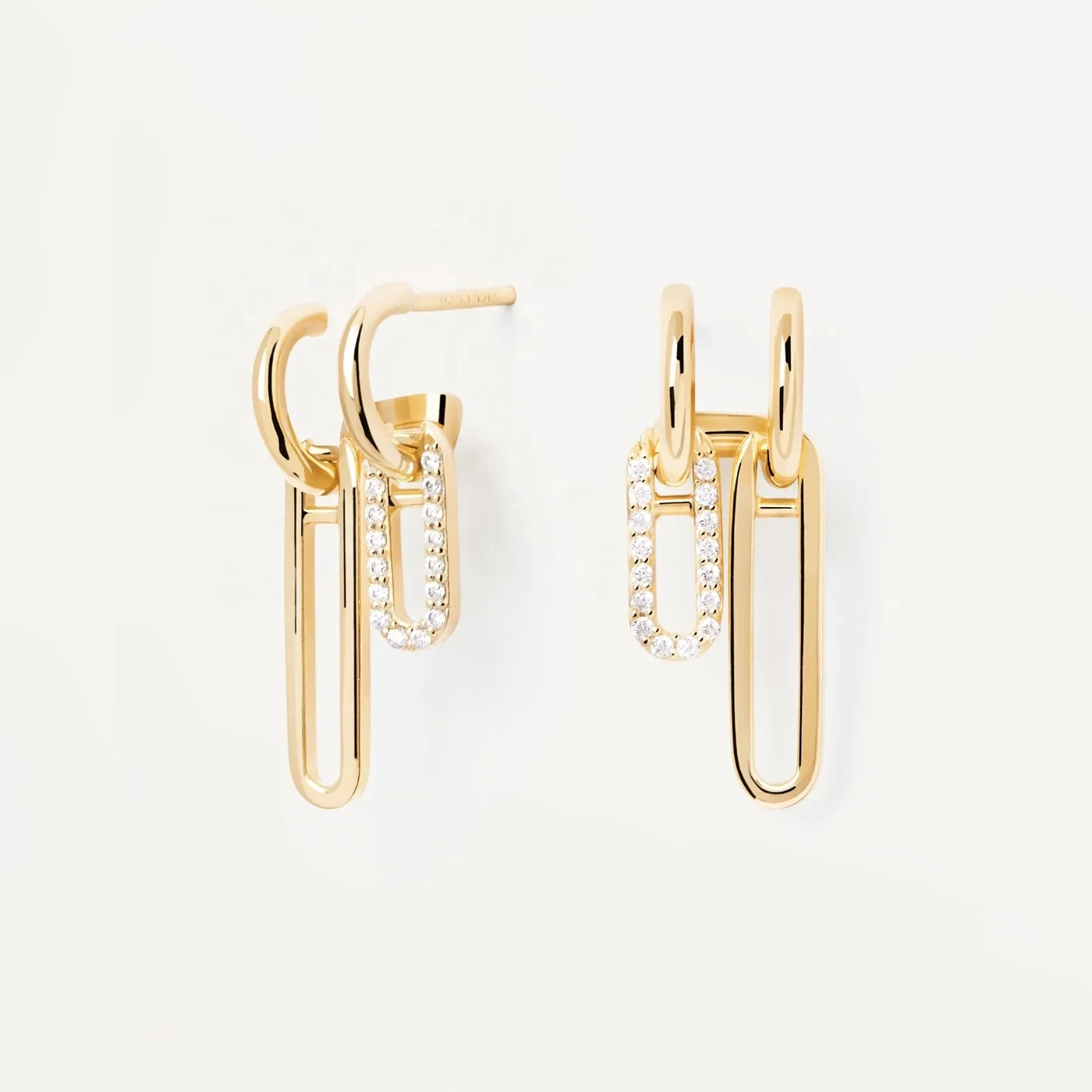 

LOZRUNVE 925 Sterling Silver Custom Daily Wear Double Hoop Drop Earring Fashion Jewelry Wholesale