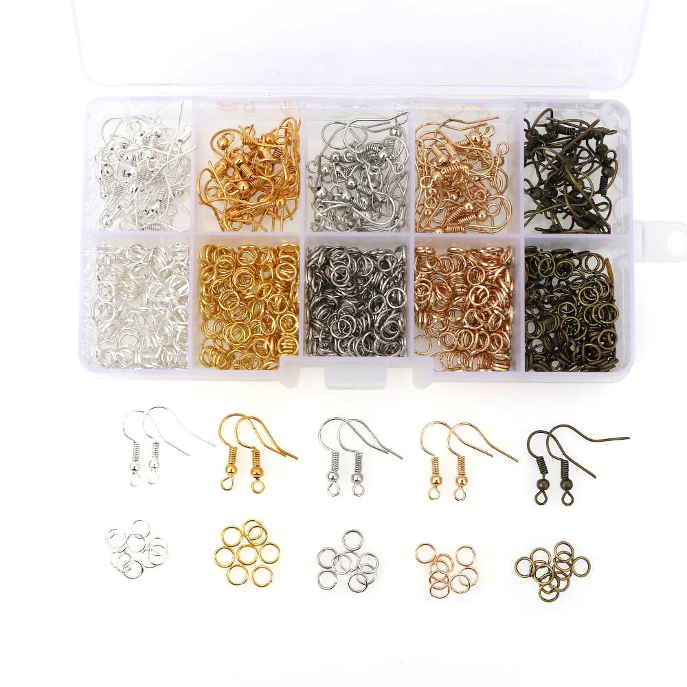 

Wholesale Silver Basic Silver Wire Earring Hooks Jump Ring DIY Jewelry Drop Earrings Accessories For Findings Jewelry