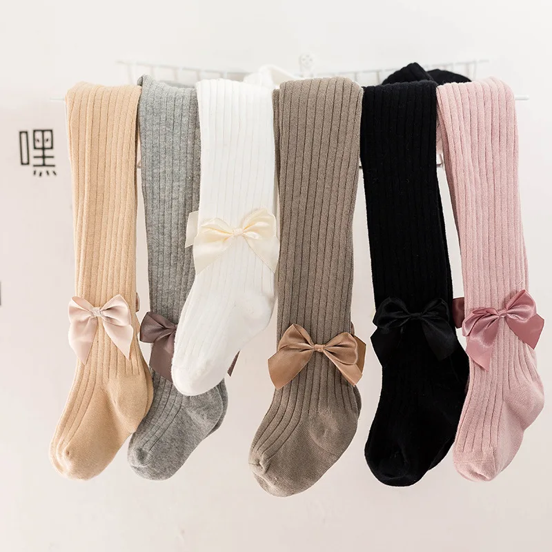 Wholesale baby cute princess pantyhose cotton bow cute wind kid girl tights, Picture