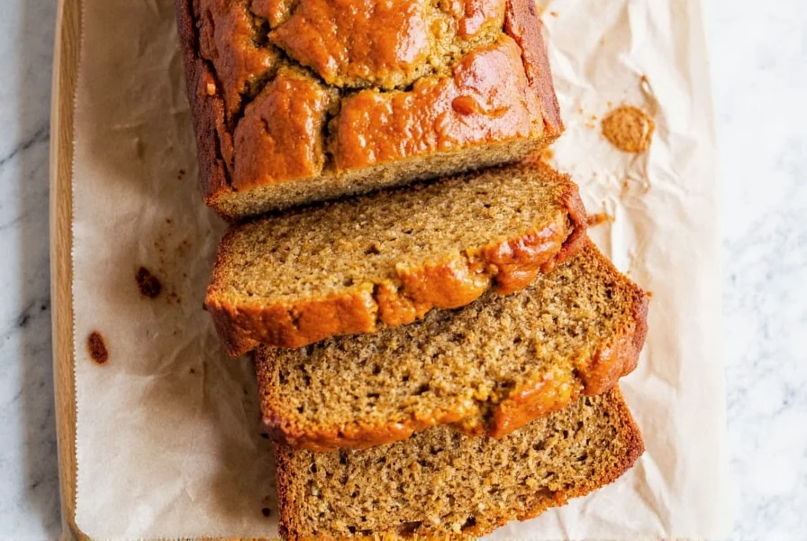 Perfectly baked golden brown ginger loaf with cracked top on wire rack