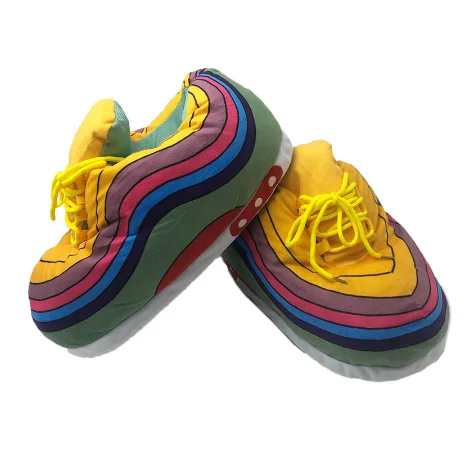 

Big Size Winter Slippers Women Snug Sneakers Ladies Warm Home Slippers House Floor Shoes EVA Cotton Fabric Adults Print Indoor