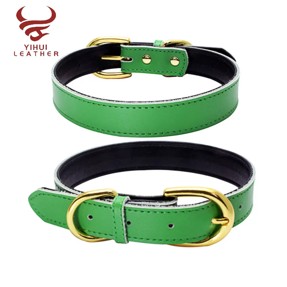 

amazon basic classic padded leather pet collars cats puppy small medium dog belt, Brown