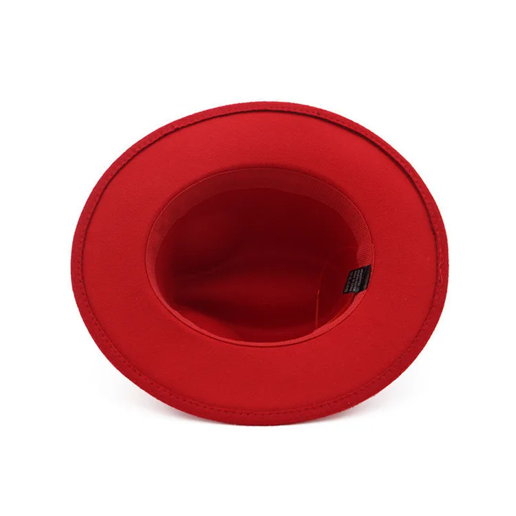 Chic M Felt Panama Hat Wool Wide Brim Fedora Trilby Hats For Women Men