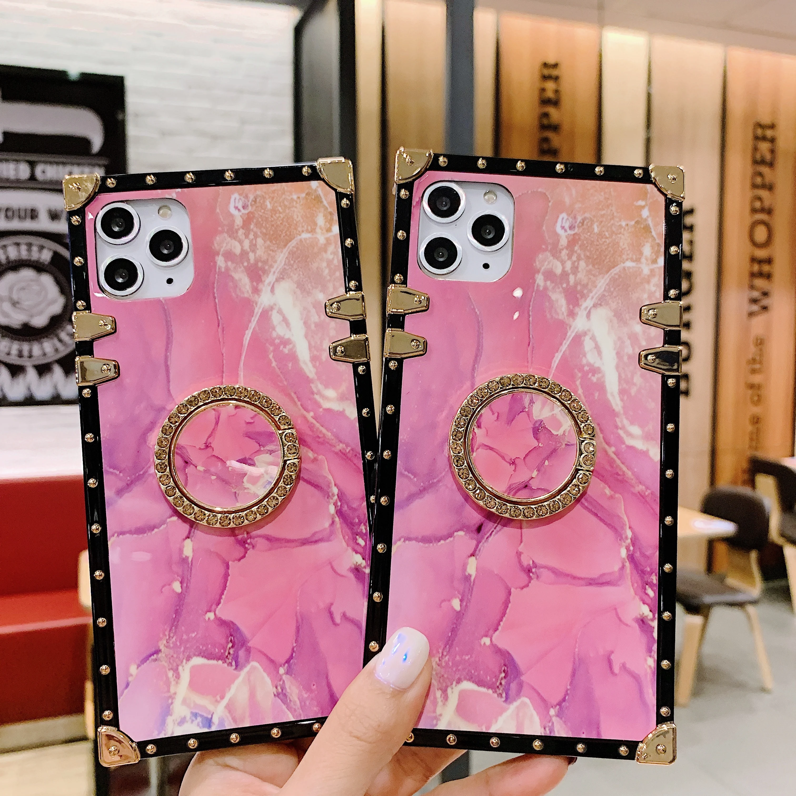 

Trendy bulk new cool square phone case for vivo for apple iphone case for samsung s20 s10 phone case s10 lite2020