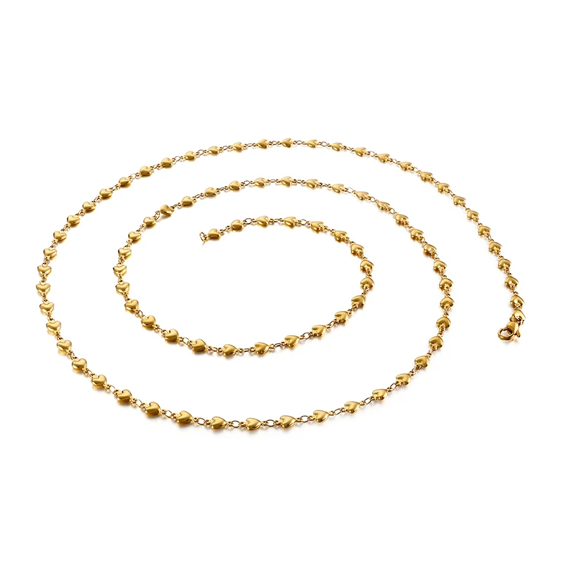 

Custom Gold Color Heart Shape Women Waist Belt Chain For Dress Decoration, Custom color