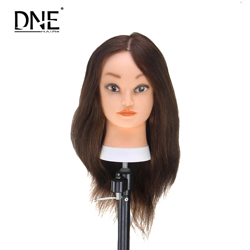 

DNE-hair human hair training mannequin head,training Head, #4