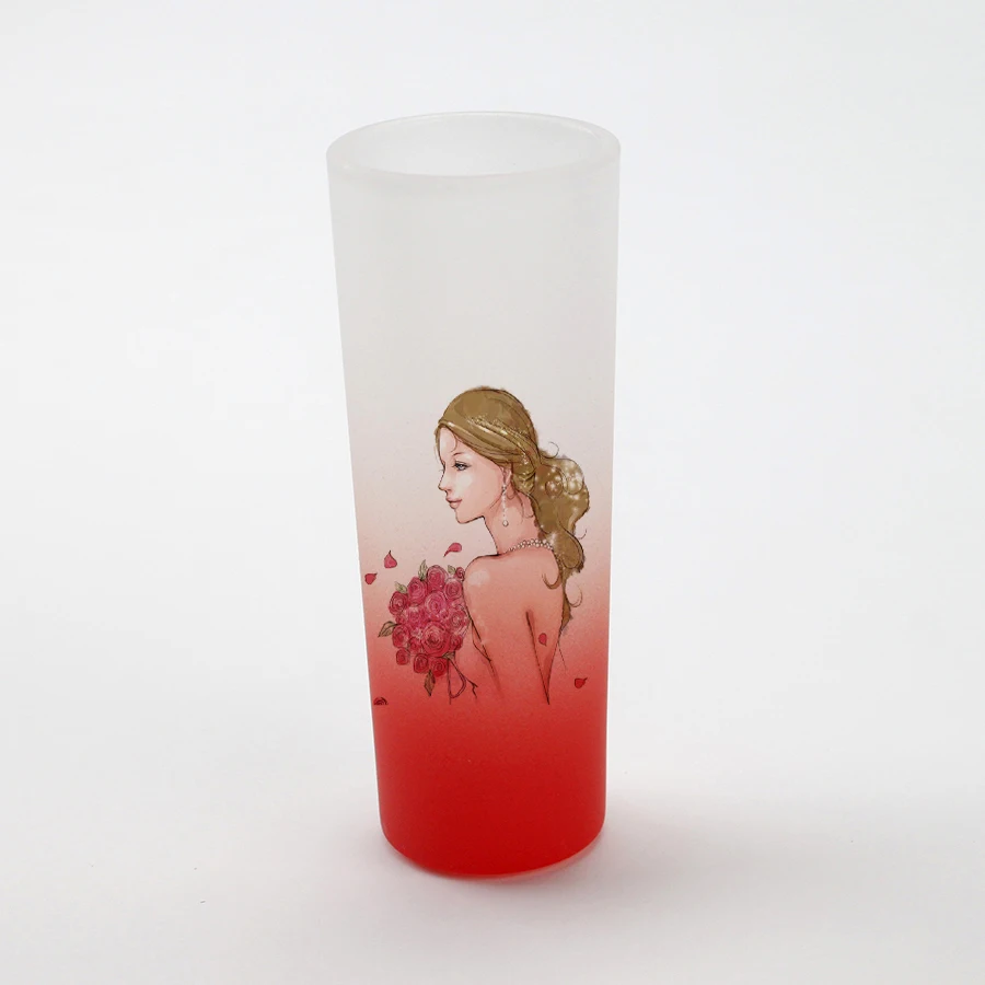 

sublimation shot glasses cup glass wine customized design frosted glass cup