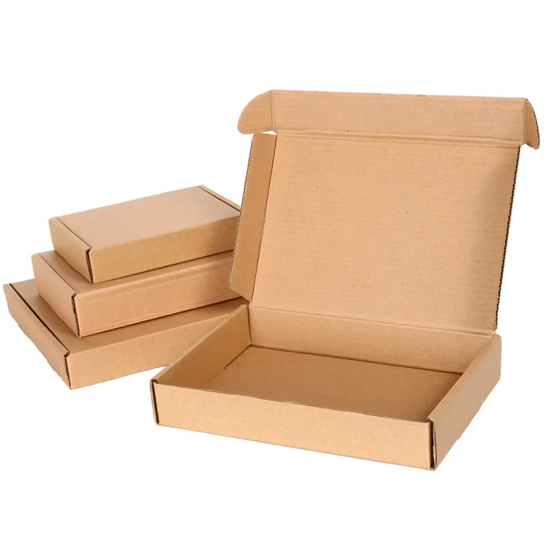 

Custom Logo Printed Corrugated Cardboard Packing Mailing Boxes Wholesale Color Recycled Brown Shipping Paper Box