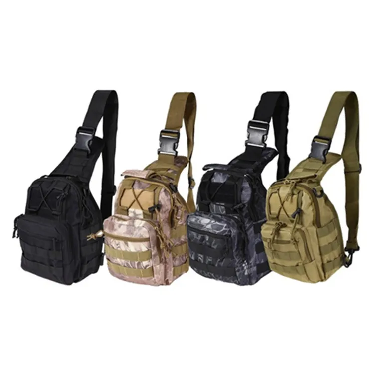 

Multi-function tactical crossbody shoulder bag hiking daypack, Camouflage