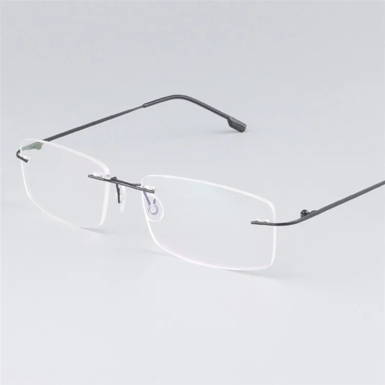 

Factory wholesale titanium alloy glasses frame rimless glasses with myopia glasses, Picture shows