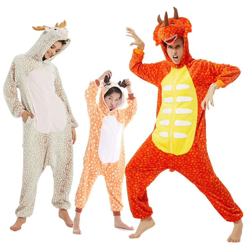 

pajama rompers for women male baby christmas onesie male holiday pajamas family rudolph Pijama Kigurumi(TM)