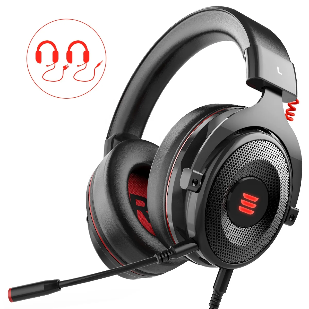 

E900 Pro Headphone 7.1 Surround Gamer Headphones USB PS4 Headband Games Audifonos Noise Cancelling Gaming Headset