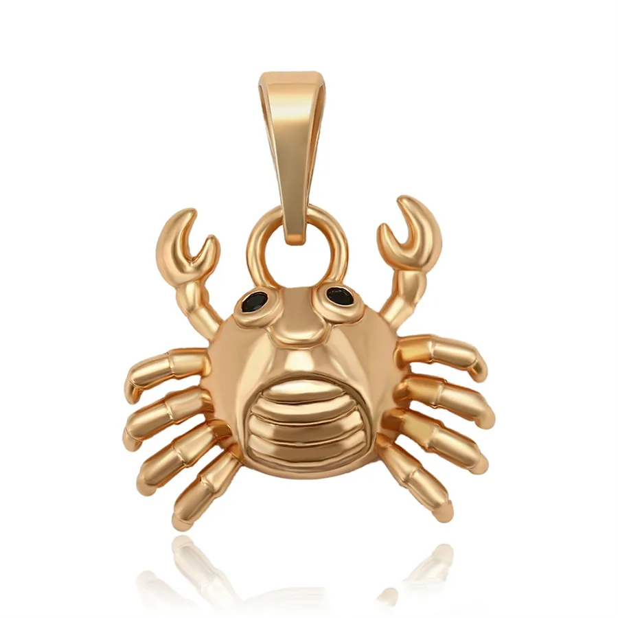 

A00655330 Xuping Jewelry Simple and Cool INS Style 18K Gold Crab Eco-friendly Copper Pendant