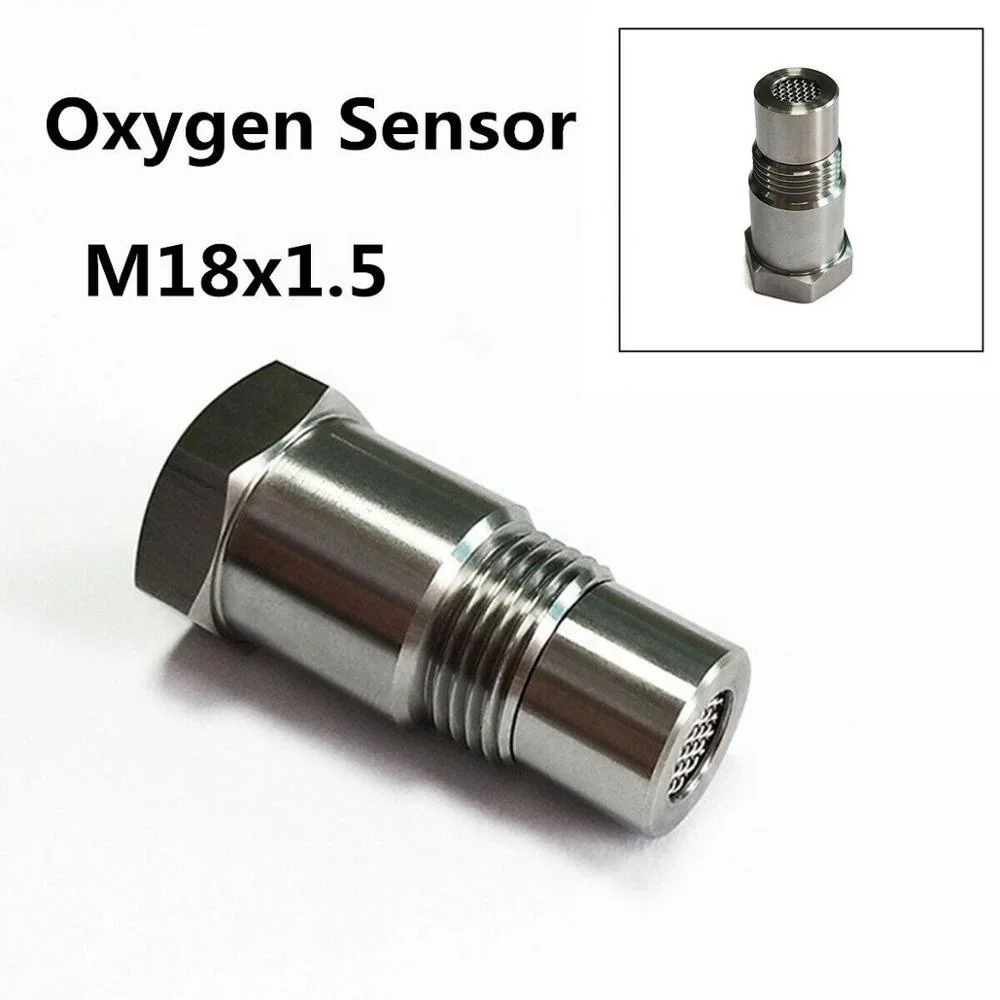 

Auto Lambda Plug Fit Check Engine Light O2 Oxygen Sensor Spacer Adapter Bung M18*1.5 Protect Shell Converter