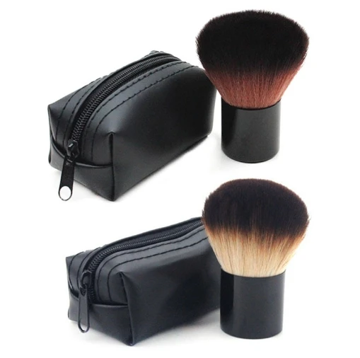 

Customized Super Soft High Quality Brush Private Label Vegan Beauty Professional Makeup Mini Kabuki Brushes 2019 With Case