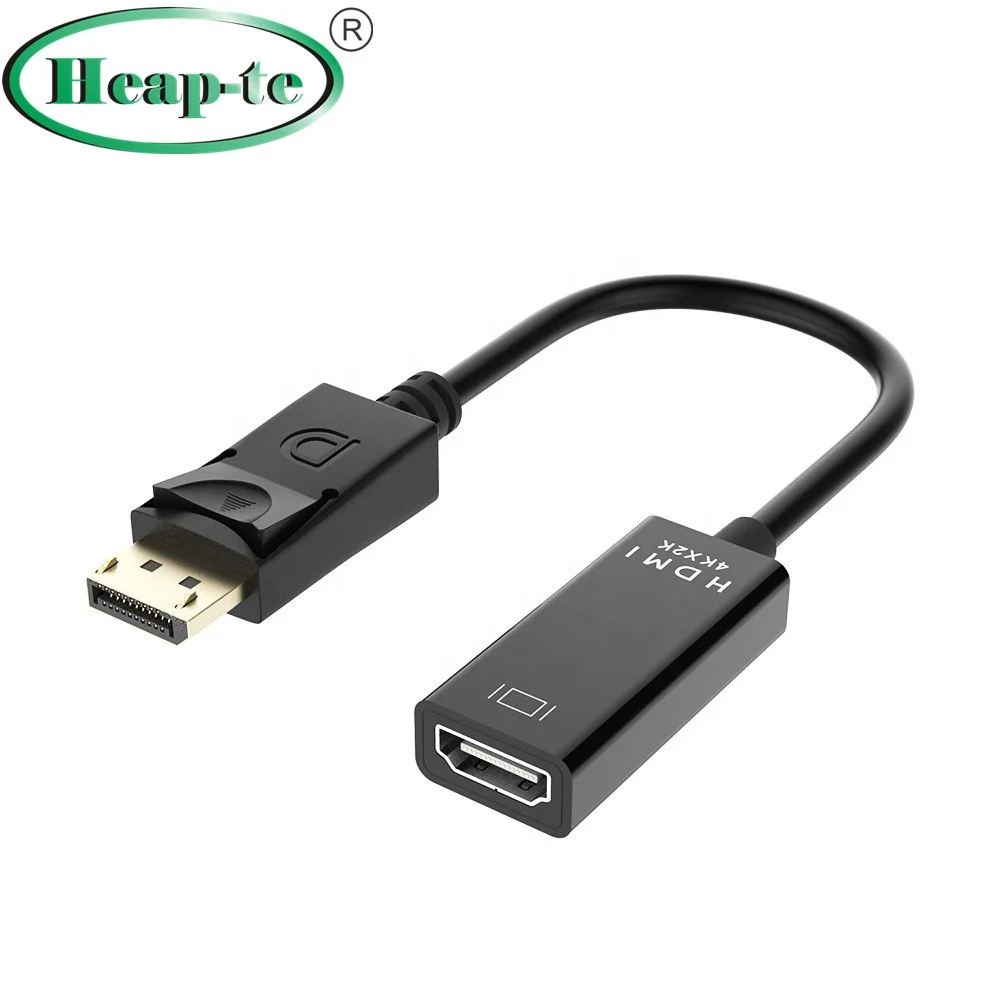 

DP to HDMI Cable Male to Female DisplayPort to HDMI HDTV Cable Adapter Support 4K*2K 3D for PC HDTV Projector Displays, Black